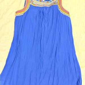 Westport Royal Blue Embroidered Dress